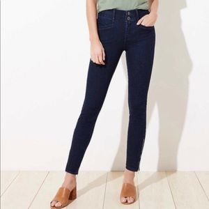 LOFT Ankle Zip Slim Pocket Skinny Jeans 2P